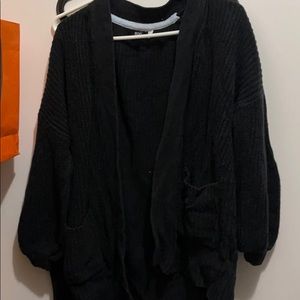 Black cardigan